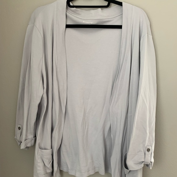 Flat grey cardigan - Picture 1 of 4